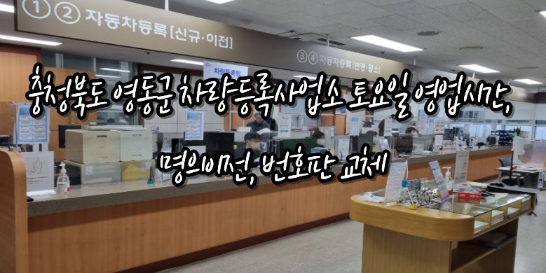 영동군 차량등록사업소